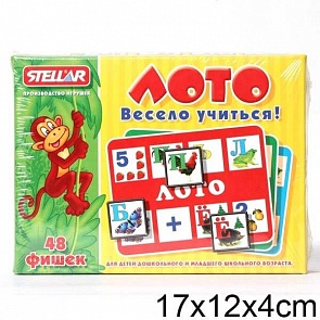 Лото «Весело учиться», 48 фишек (Stellar, 00904)